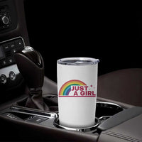 Just A Girl LGBTQ Pride Month Tumbler Cup