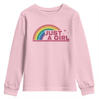 Just A Girl LGBTQ Pride Month Youth Sweatshirt