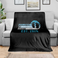Promoted to Daddy 2026 Throw Blanket Funny Pregnancy Reveal