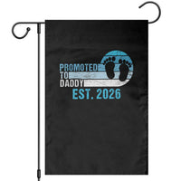 Promoted to Daddy 2026 Garden Flag Funny Pregnancy Reveal