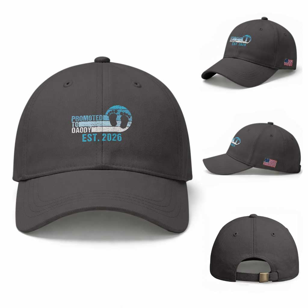 Promoted to Daddy 2026 Baseball Cap Funny Pregnancy Reveal
