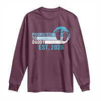 Promoted to Daddy 2026 Long Sleeve Shirt Funny Pregnancy Reveal