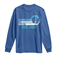 Promoted to Daddy 2026 Long Sleeve Shirt Funny Pregnancy Reveal