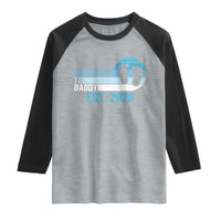 Promoted to Daddy 2026 Raglan Shirt Funny Pregnancy Reveal