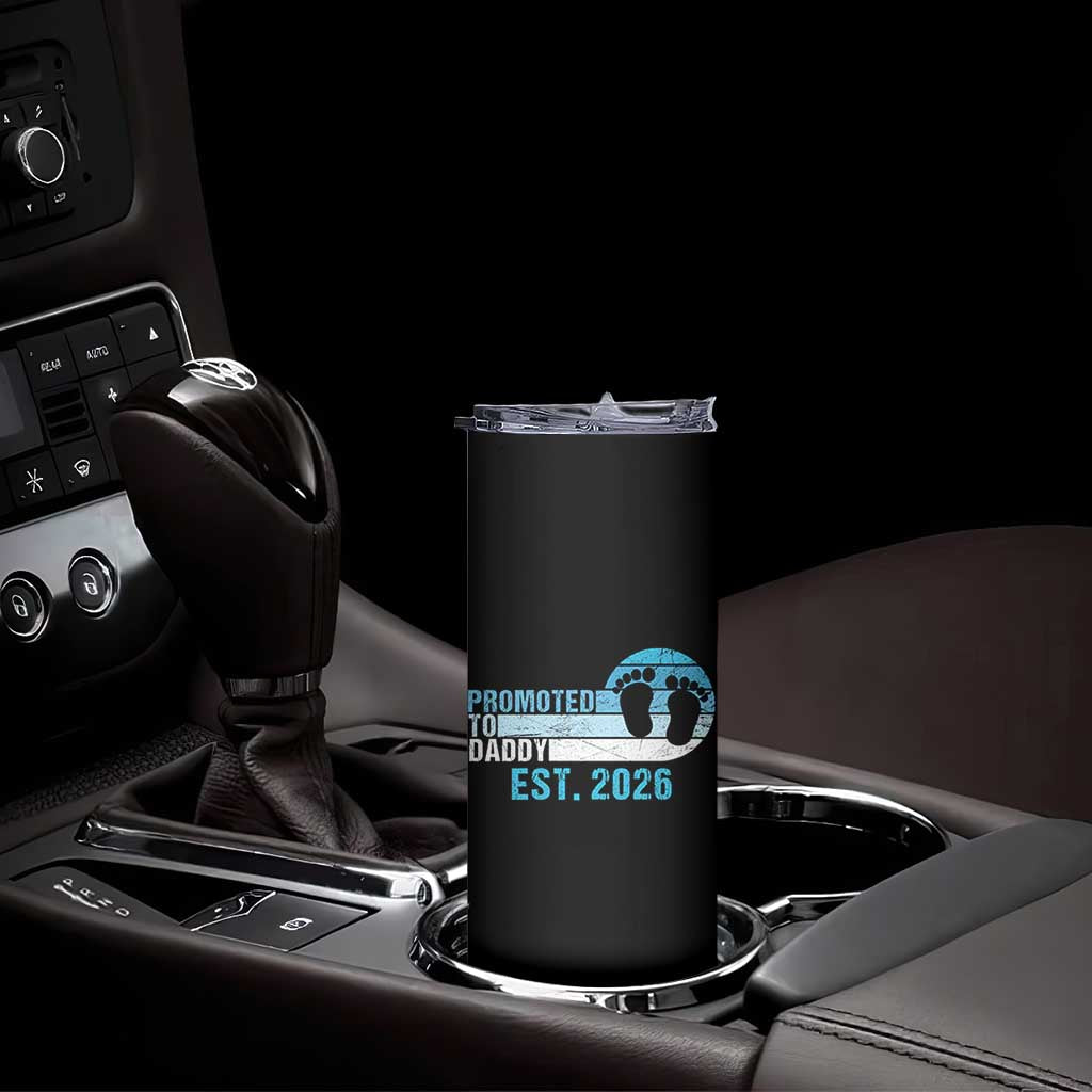 Promoted to Daddy 2026 Skinny Tumbler Funny Pregnancy Reveal