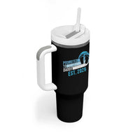 Promoted to Daddy 2026 Tumbler With Handle Funny Pregnancy Reveal