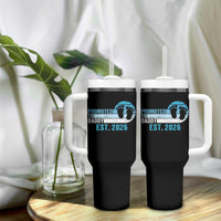 Promoted to Daddy 2026 Tumbler With Handle Funny Pregnancy Reveal