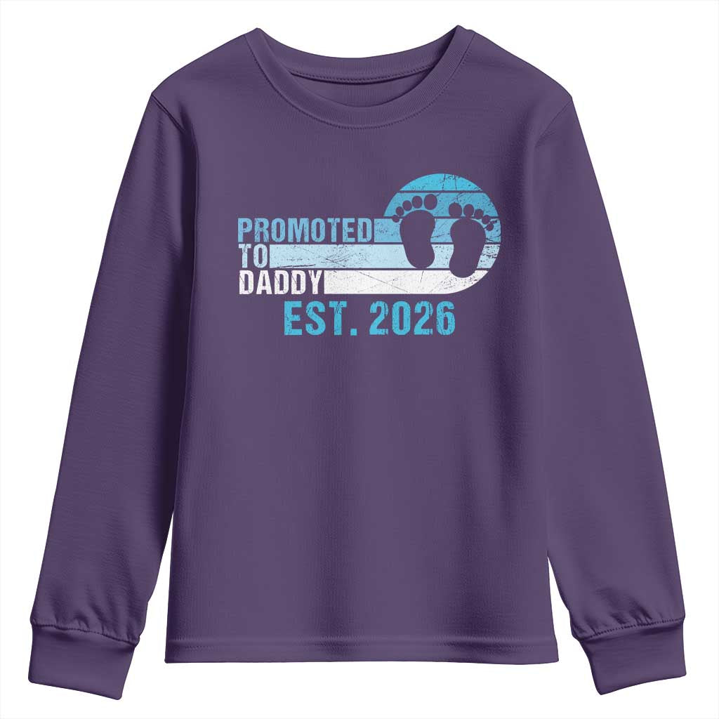 Promoted to Daddy 2026 Youth Sweatshirt Funny Pregnancy Reveal