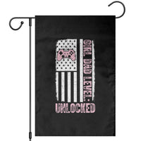 Girl Dad Level Unlocked Garden Flag Funny New Dad