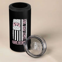 Girl Dad Level Unlocked 4 in 1 Can Cooler Tumbler Funny New Dad