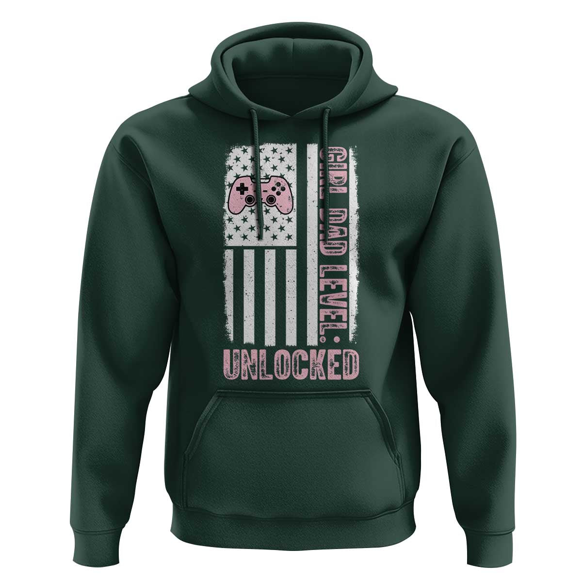 Girl Dad Level Unlocked Hoodie Funny New Dad
