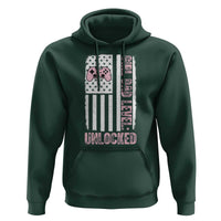 Girl Dad Level Unlocked Hoodie Funny New Dad