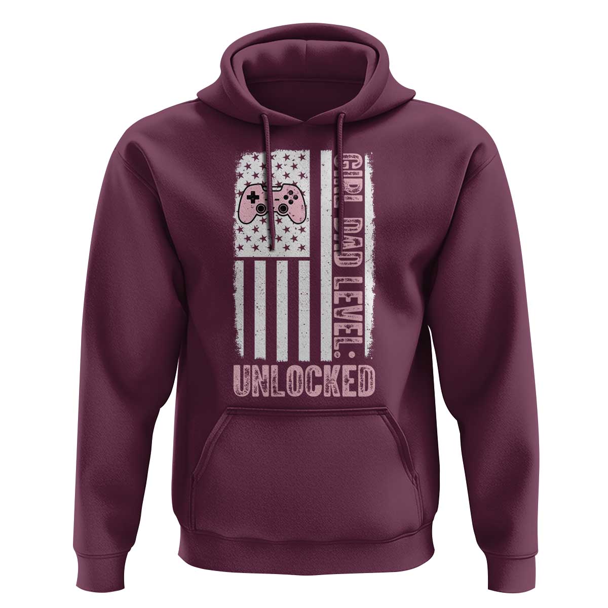 Girl Dad Level Unlocked Hoodie Funny New Dad