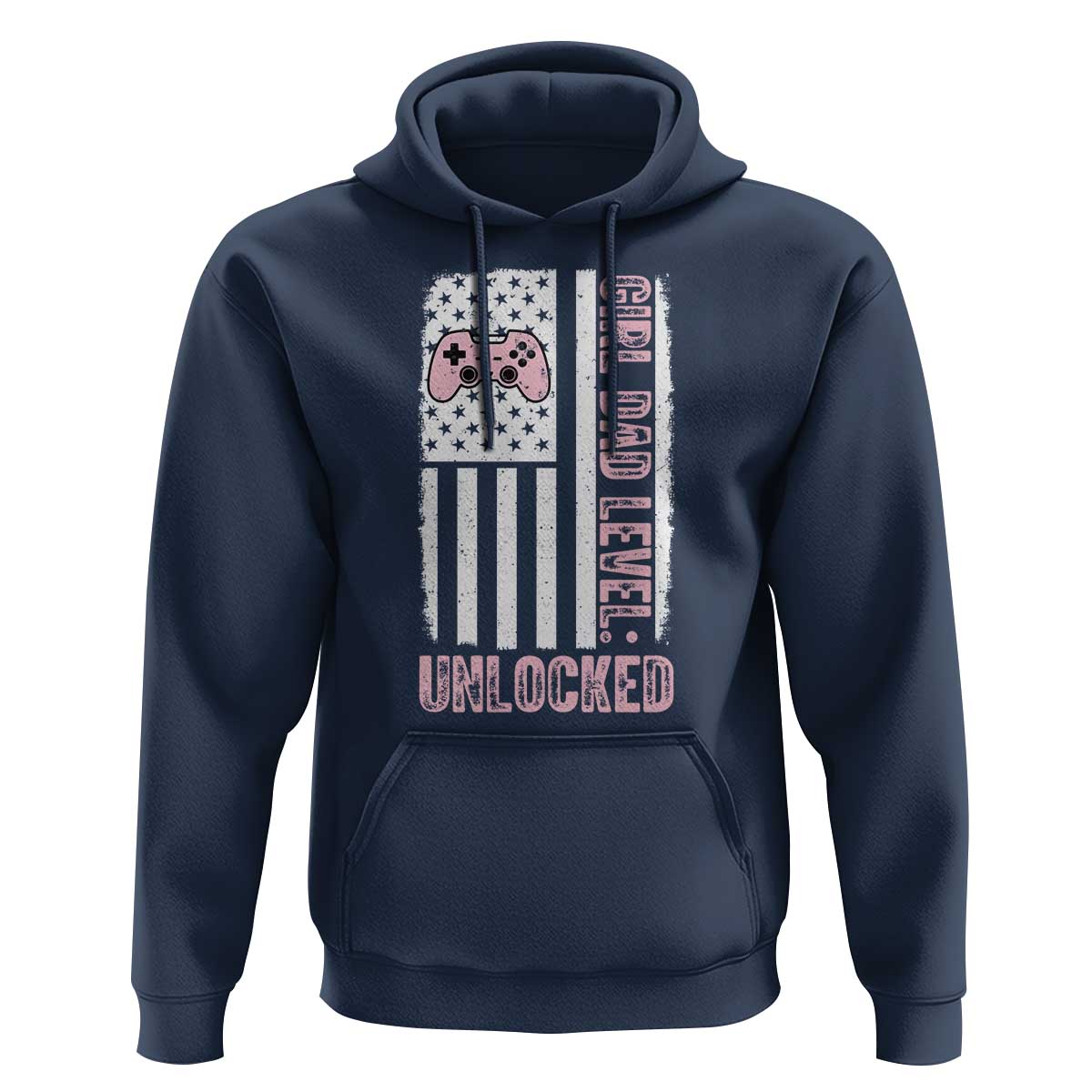 Girl Dad Level Unlocked Hoodie Funny New Dad