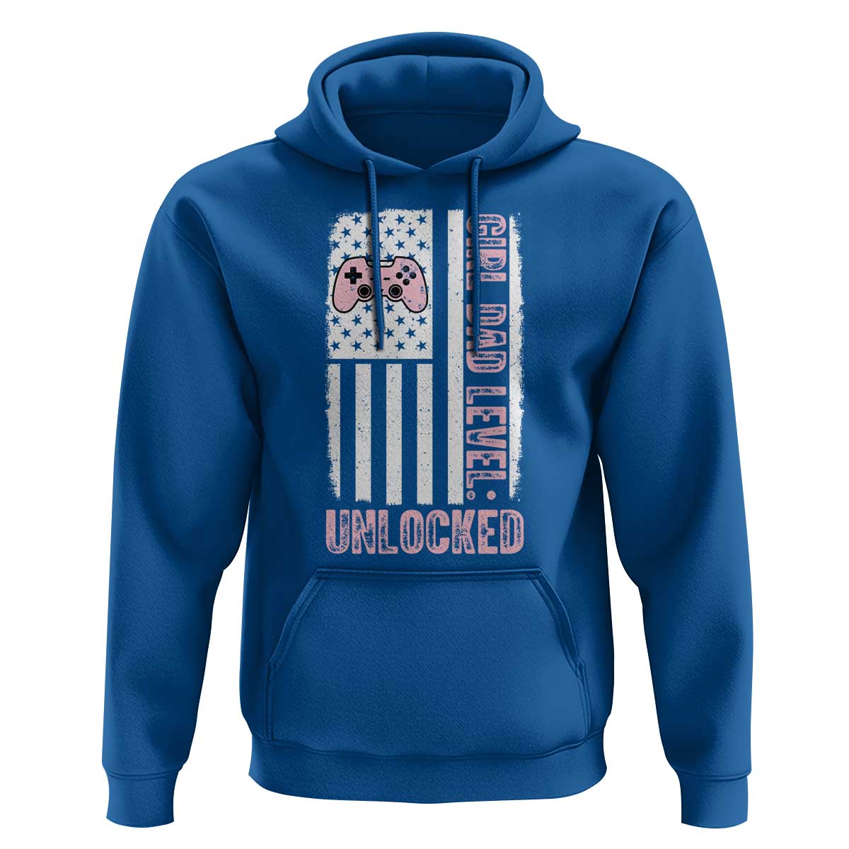 Girl Dad Level Unlocked Hoodie Funny New Dad