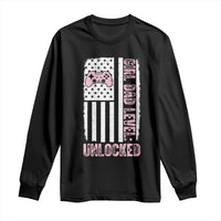 Girl Dad Level Unlocked Long Sleeve Shirt Funny New Dad
