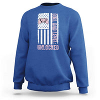 Girl Dad Level Unlocked Sweatshirt Funny New Dad