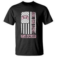 Girl Dad Level Unlocked T Shirt Funny New Dad
