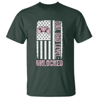 Girl Dad Level Unlocked T Shirt Funny New Dad