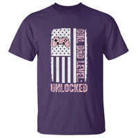 Girl Dad Level Unlocked T Shirt Funny New Dad