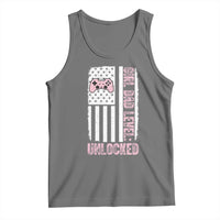 Girl Dad Level Unlocked Tank Top Funny New Dad