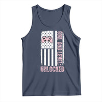 Girl Dad Level Unlocked Tank Top Funny New Dad