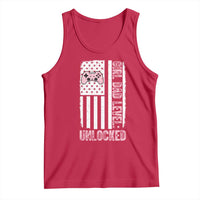 Girl Dad Level Unlocked Tank Top Funny New Dad