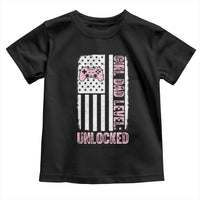 Girl Dad Level Unlocked Toddler T Shirt Funny New Dad
