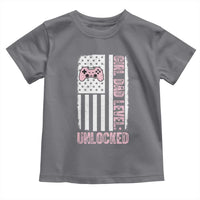 Girl Dad Level Unlocked Toddler T Shirt Funny New Dad