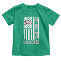 Girl Dad Level Unlocked Toddler T Shirt Funny New Dad