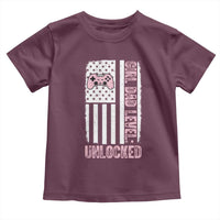 Girl Dad Level Unlocked Toddler T Shirt Funny New Dad