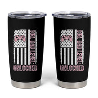 Girl Dad Level Unlocked Tumbler Cup Funny New Dad