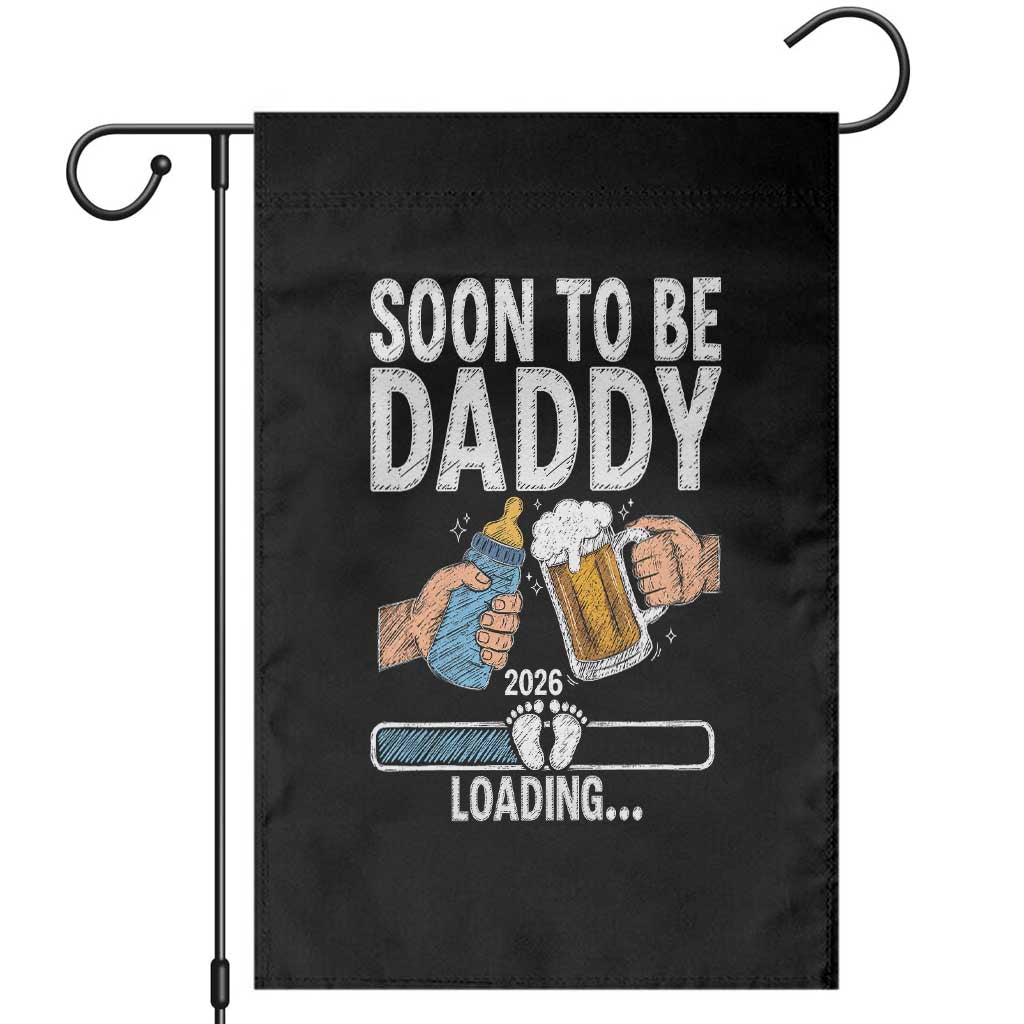 Dad to Be 2026 Garden Flag Promoted To Daddy Beer Lover New Baby Gift