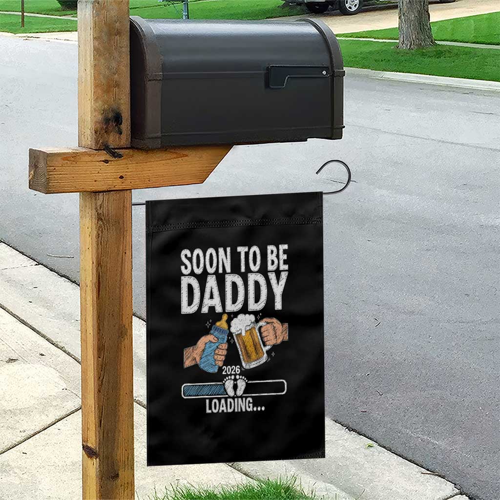 Dad to Be 2026 Garden Flag Promoted To Daddy Beer Lover New Baby Gift