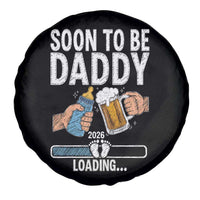 Dad to Be 2026 Spare Tire Cover Promoted To Daddy Beer Lover New Baby Gift