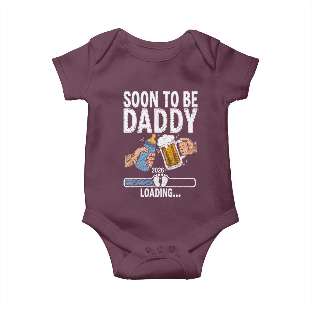 Dad to Be 2026 Baby Onesie Promoted To Daddy Beer Lover New Baby Gift