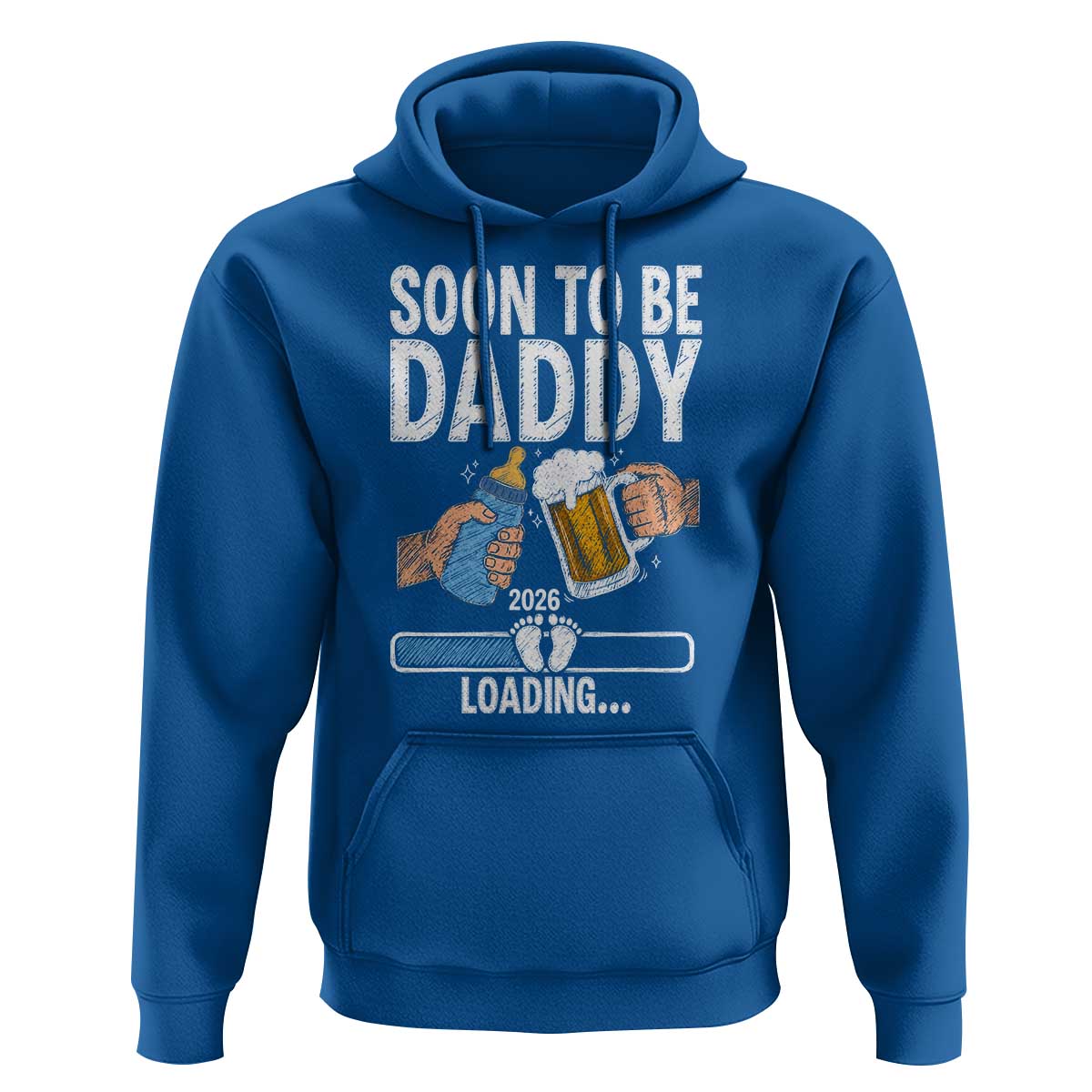 Dad to Be 2026 Hoodie Promoted To Daddy Beer Lover New Baby Gift
