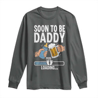 Dad to Be 2026 Long Sleeve Shirt Promoted To Daddy Beer Lover New Baby Gift