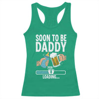 Dad to Be 2026 Racerback Tank Top Promoted To Daddy Beer Lover New Baby Gift
