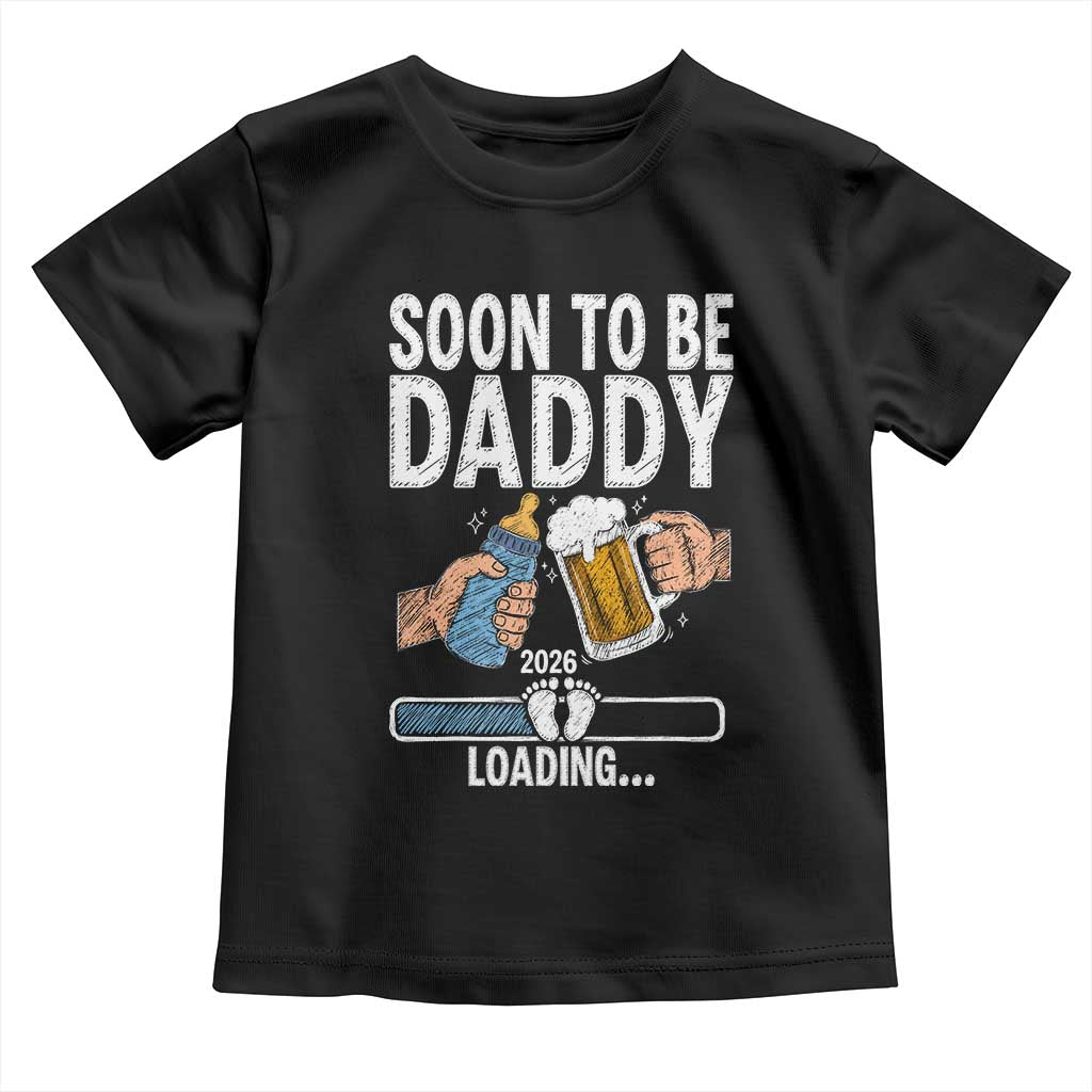 Dad to Be 2026 Toddler T Shirt Promoted To Daddy Beer Lover New Baby Gift