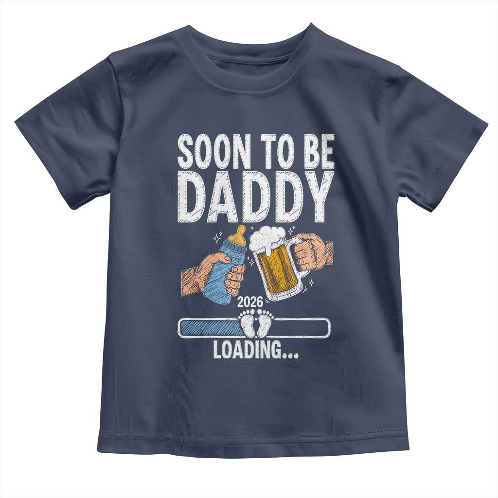 Dad to Be 2026 Toddler T Shirt Promoted To Daddy Beer Lover New Baby Gift