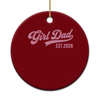 Soon to Be Daddy of Baby Girl 2026 Ceramic Ornament Promoted to Daddy New Dad