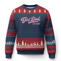 Soon to Be Daddy of Baby Girl 2026 Ugly Christmas Sweater Promoted to Daddy New Dad