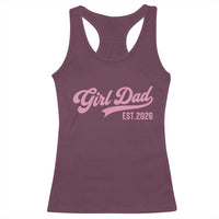 Soon to Be Daddy of Baby Girl 2026 Racerback Tank Top Promoted to Daddy New Dad