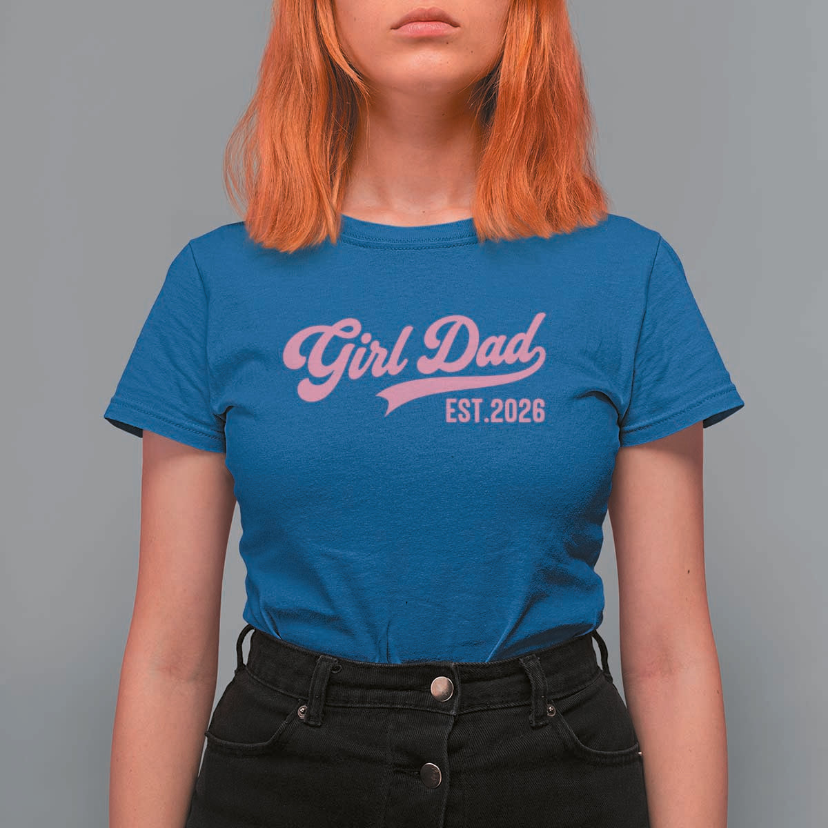 Soon to Be Daddy of Baby Girl 2026 T Shirt For Women Promoted to Daddy New Dad