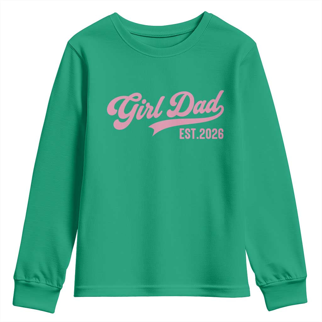 Soon to Be Daddy of Baby Girl 2026 Youth Sweatshirt Promoted to Daddy New Dad