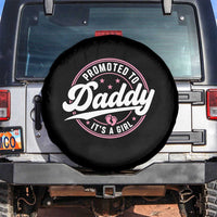 Promoted To Daddy It's A Girl Spare Tire Cover Funny Pregnancy Reveal