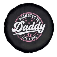 Promoted To Daddy It's A Girl Spare Tire Cover Funny Pregnancy Reveal