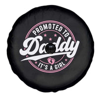 Promoted To Daddy It's A Girl Spare Tire Cover Funny Pregnancy Reveal