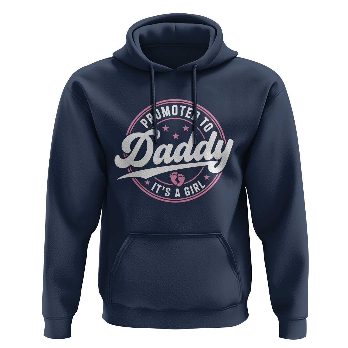 Promoted To Daddy It's A Girl Hoodie Funny Pregnancy Reveal